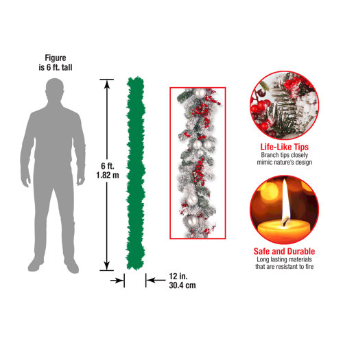 Three Posts™ 72'' in. Faux Garland & Reviews Wayfair